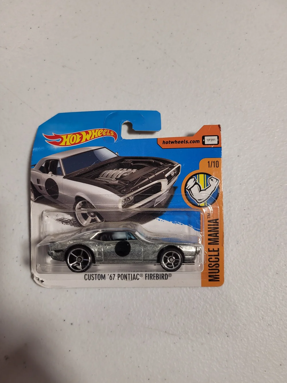 Hot Wheels Silver Custom '67 Pontiac Firebird Toy Car